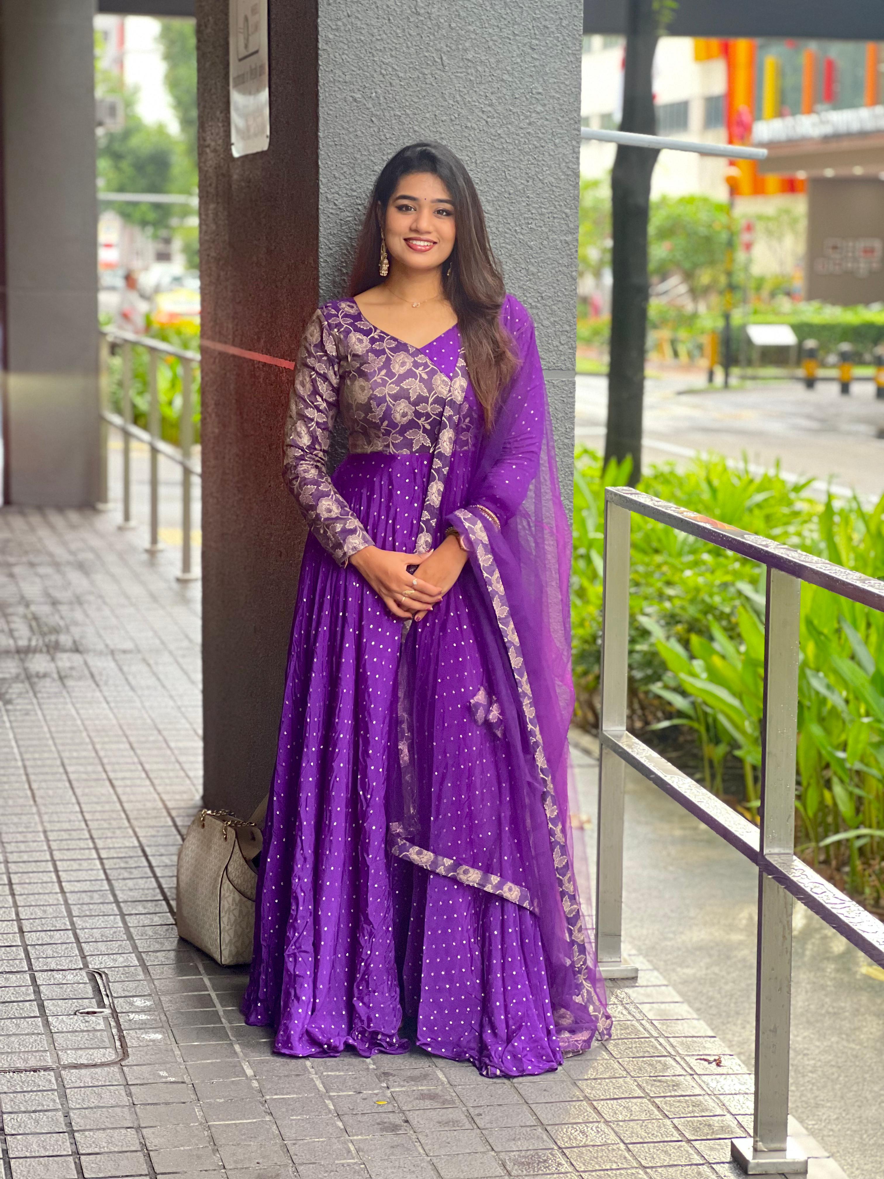 DD630 Madhubana Premium Anarkali Indian Ethnic Dress for Women - Perfect for Weddings, Festivals & Special Occasions