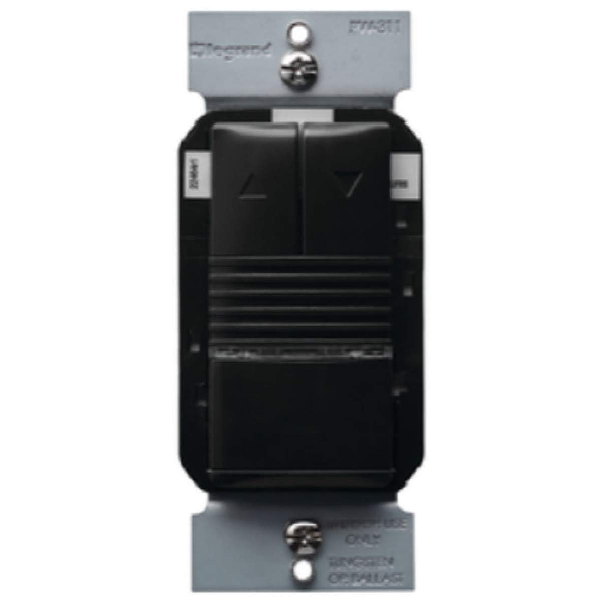 Wattstopper PW-100D-B Black Motion Sensor Switch - Dimmable Wall Switch Sensor 120/277V for Home & Office Lighting Control - Perfect for Hallways, Closets, and Energy-Efficient Spaces