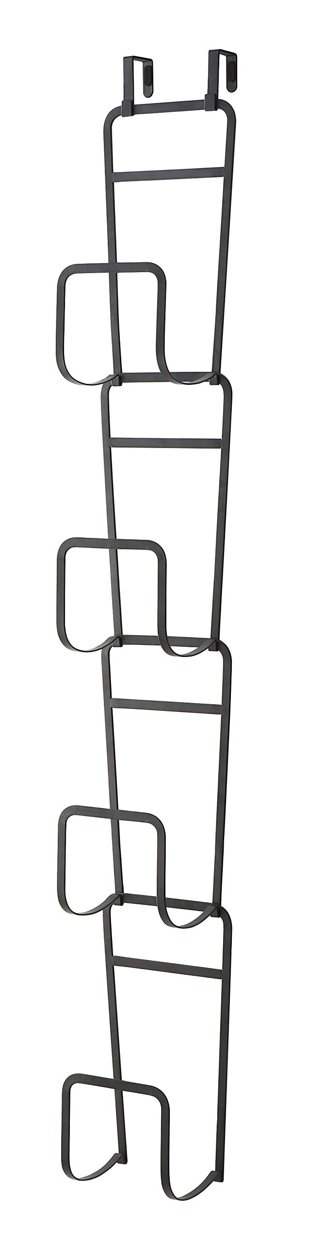 Yamazaki Adjustable Steel Bag Holder - Black | Space-Saving Kitchen Organizer for Trash Bags, Grocery Bags & Recycling Bags
