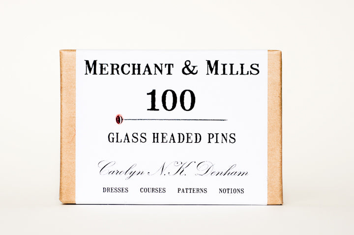 Merchant & Mills Glass Headed Pins - Premium Dressmaking and Sewing Pins for Fabric, Quilting, and Crafting Projects - Perfect for Tailoring, DIY Fashion, and Home Decor
