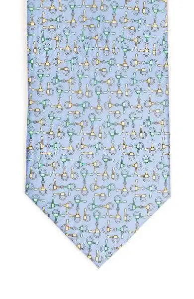 LA Smith Country & Hobby Equestrian Print Silk Neckties for Men - Premium Horse Riding Themed Formal Wear for Business, Weddings & Special Occasions
