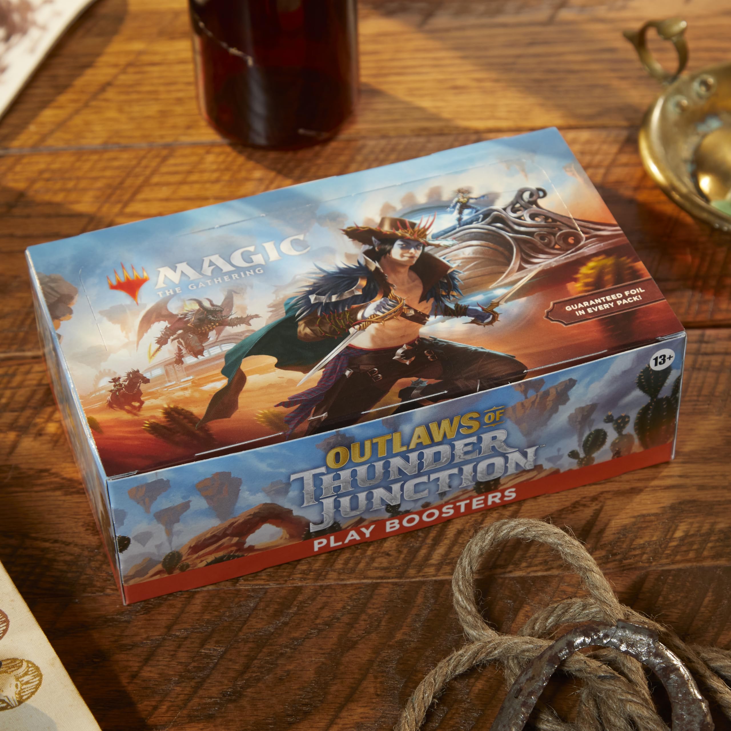Magic: The Gathering Outlaws of Thunder Junction Play Booster Box - 36 Packs (504 Cards) | MTG Collector's Edition, Trading Card Game for Deck Building & Tournaments | Perfect for Game Nights & Competitive Play