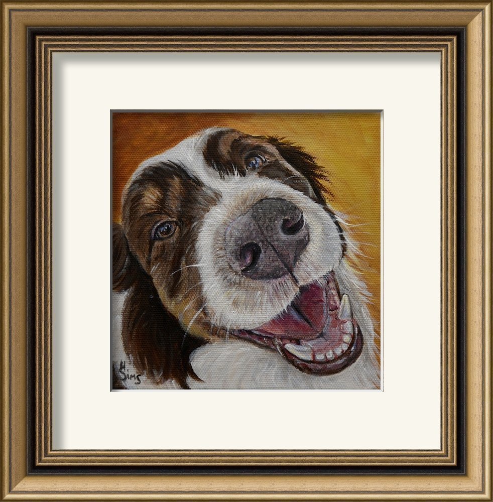 Australian Shepherd Dog Portrait Art Print - High Quality Giclee Wall Decor for Pet Lovers | Perfect for Living Room, Bedroom & Office Decor