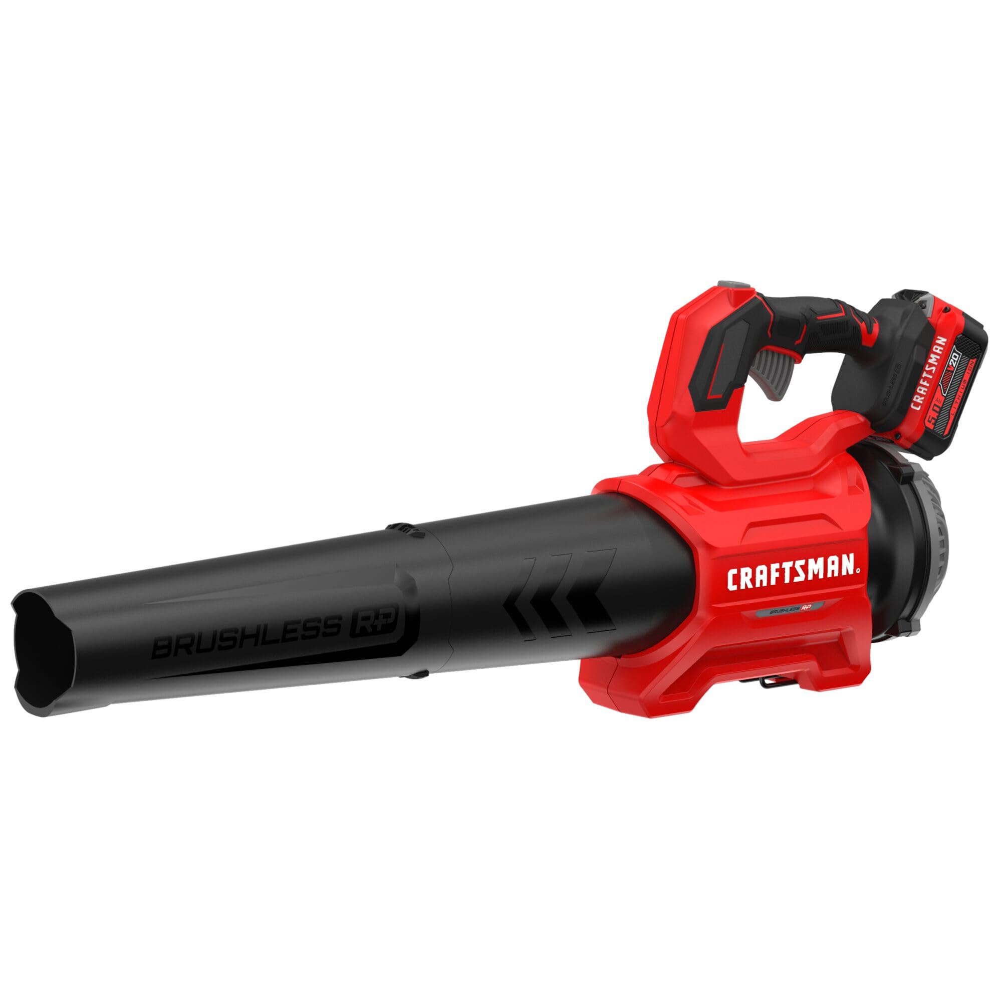 CRAFTSMAN V20 RP Cordless Leaf Blower - 110 MPH High Power, Brushless Motor, 5.0Ah Battery & Charger Included (CMCBL730P1) - Perfect for Yard Cleanup, Driveway Clearing & Outdoor Maintenance