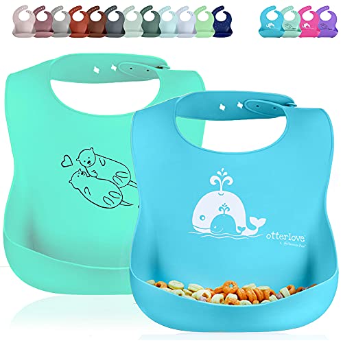 2 Bib Pack Blue Whales & Green Otters