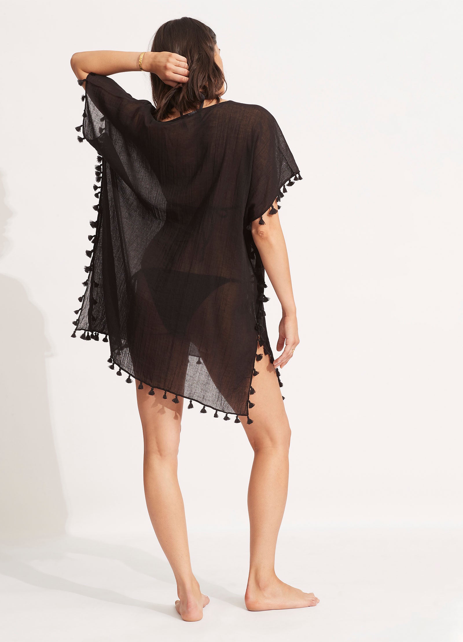 Amnesia Kaftan Dress - Flowy Black Boho Maxi Dress for Women | Perfect for Beach Vacation, Summer Outfits & Boho Chic Style