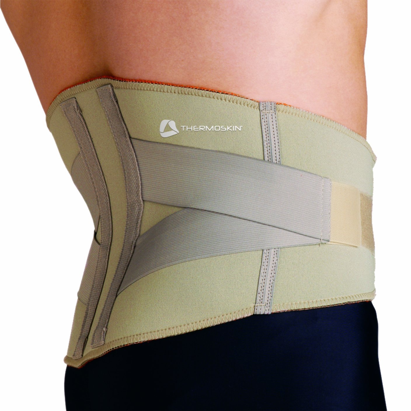 Thermoskin Lumbar Back Support Belt - Adjustable Lower Back Brace for Pain Relief & Posture Correction - Ideal for Office Work, Driving & Sports Recovery