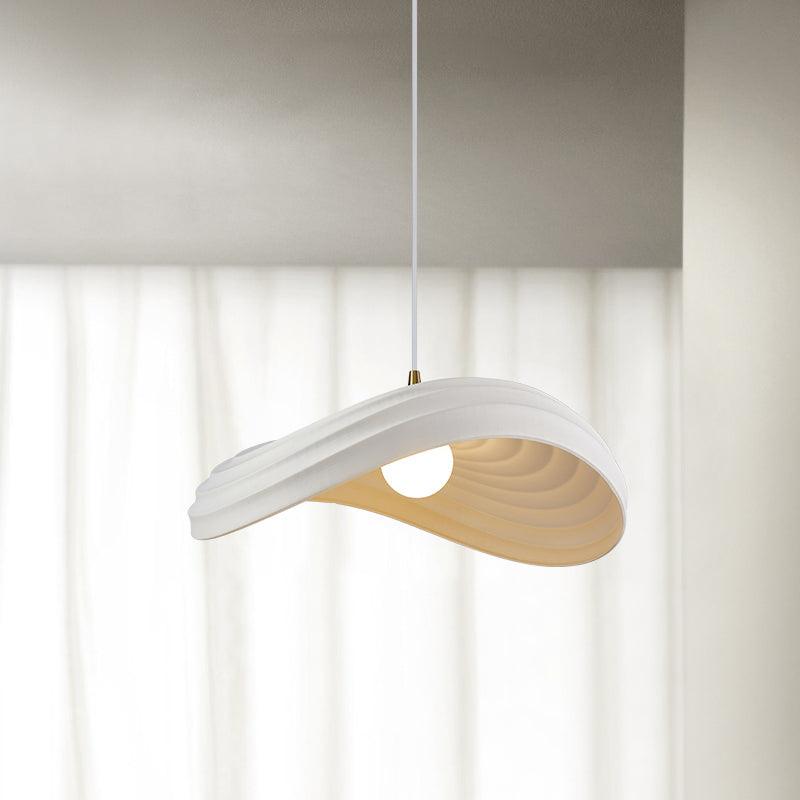 Navicula Modern Pendant Light - Sleek Hanging Chandelier for Dining Room, Kitchen Island & Bedroom Lighting - Adjustable Height & Dimmable LED Bulb Included