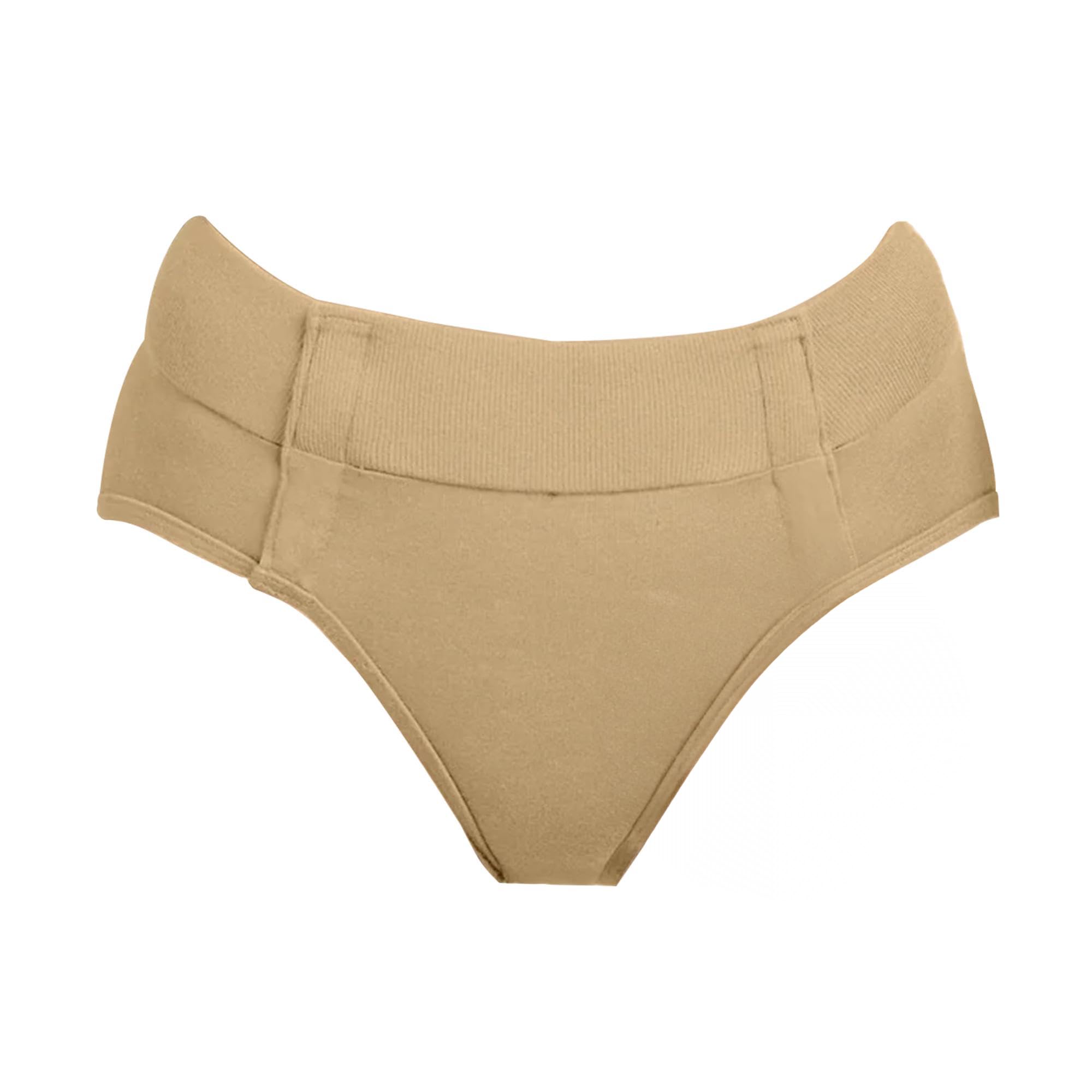 High Waist Panty with Velcro Brand Fasteners - Comfortable & Adjustable Women's Underwear for Everyday Wear, Workout & Yoga