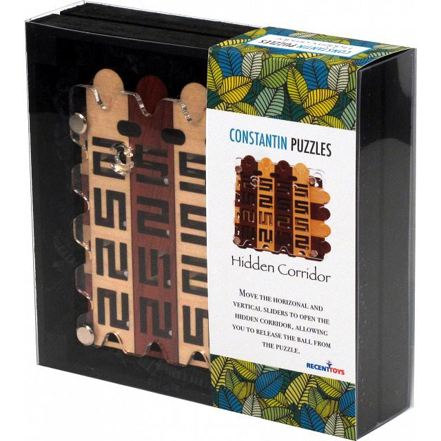 Constantin Puzzle - Hidden Corridor 3D Wooden Brain Teaser for Adults & Teens | Challenging Maze Game for Home Decor, Office Stress Relief & Gift Giving