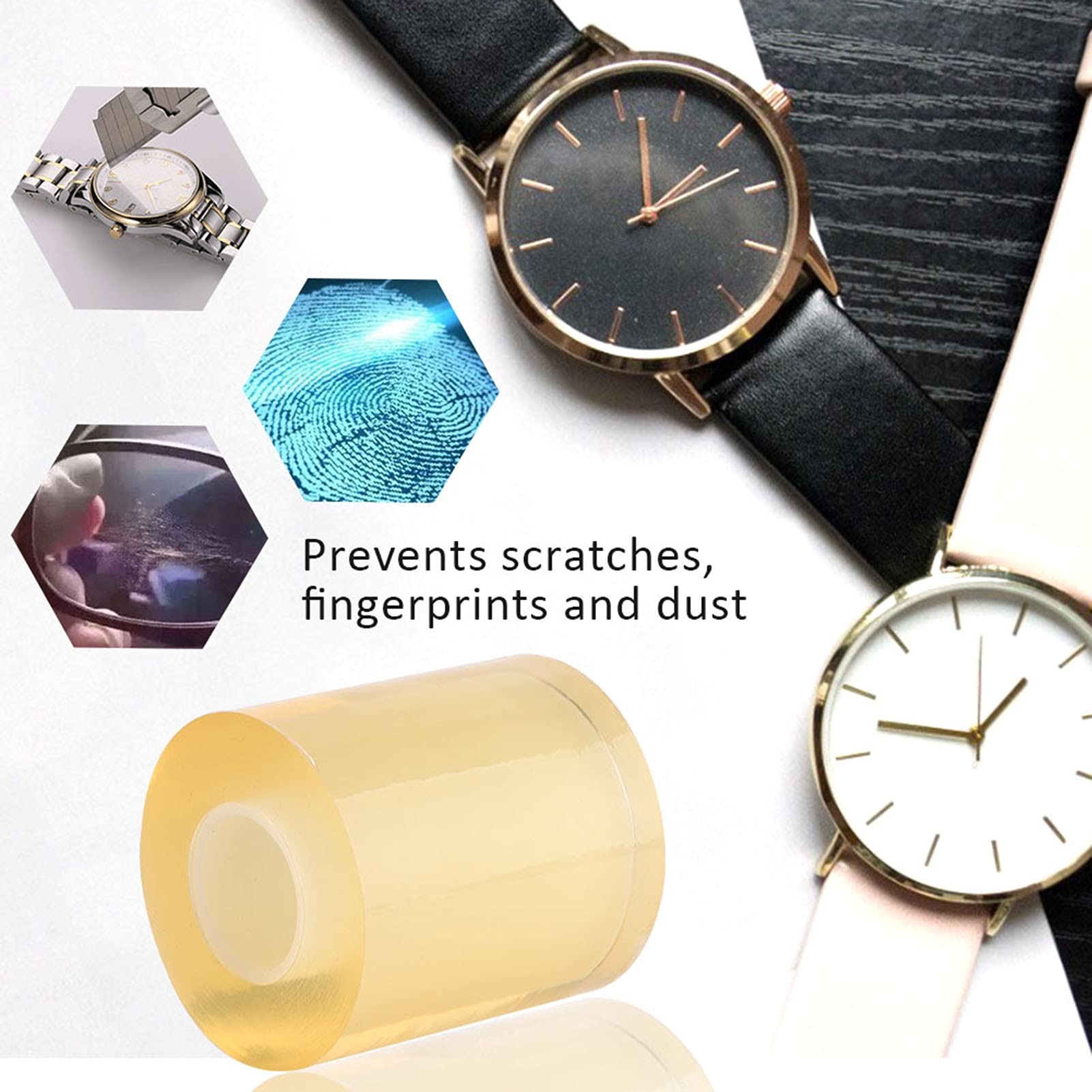 8cm Anti-Scratch HD Screen Protector for Smartwatch - Ultra Clear Protective Film for Watch Series | Perfect for Workouts, Swimming & Daily Wear