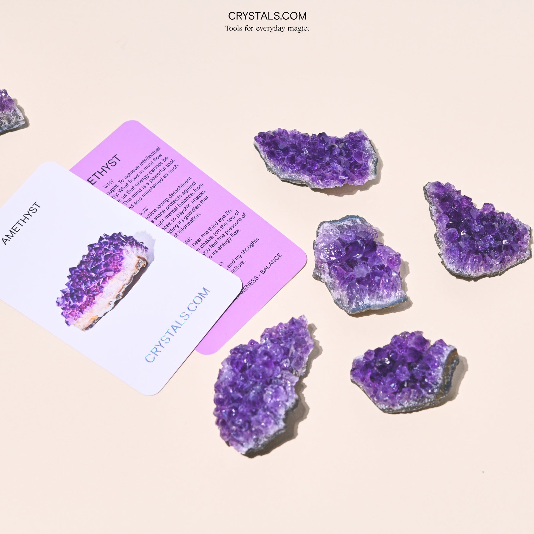 Natural Brazilian Amethyst Cluster - Raw Purple Crystal Specimen for Healing, Meditation & Home Decor | Spiritual Gifts, Reiki Energy Stone, Feng Shui Display