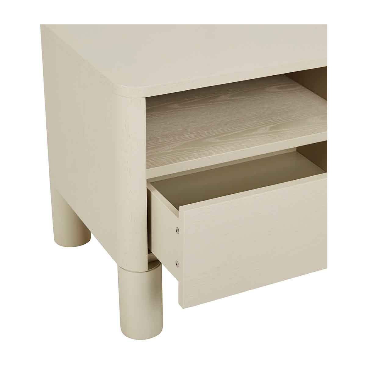 Modern Open Bedside Table - Minimalist Nightstand with Storage Shelf for Bedroom, Living Room & Office - Perfect for Small Spaces, Books, Alarm Clock & Decor