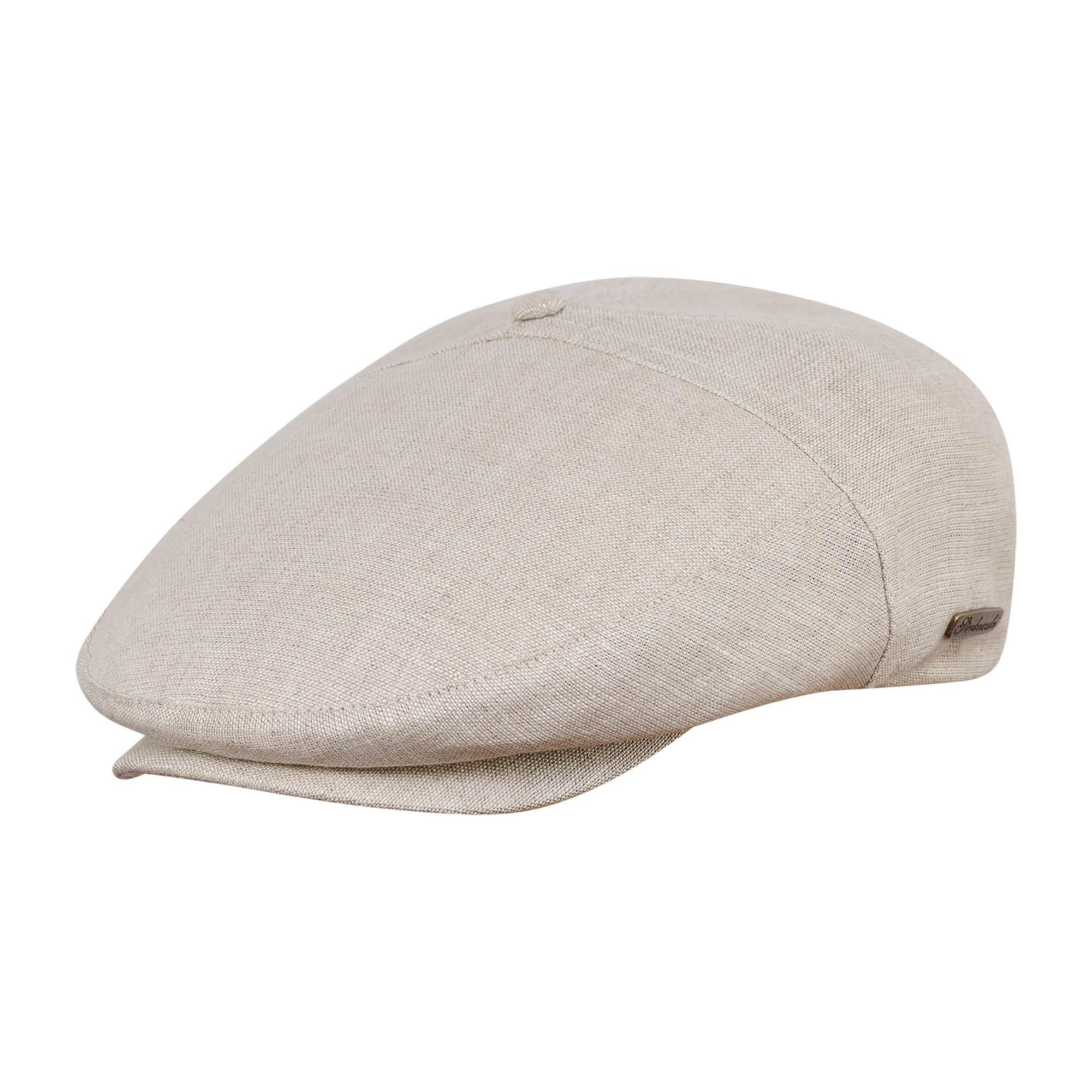 Sterkowski Swede Cap - 100% Linen Flat Cap for Men & Women | Breathable 5-Panel Summer Hat | Unlined Lightweight Design | Perfect for Outdoor Activities, Travel & Casual Wear