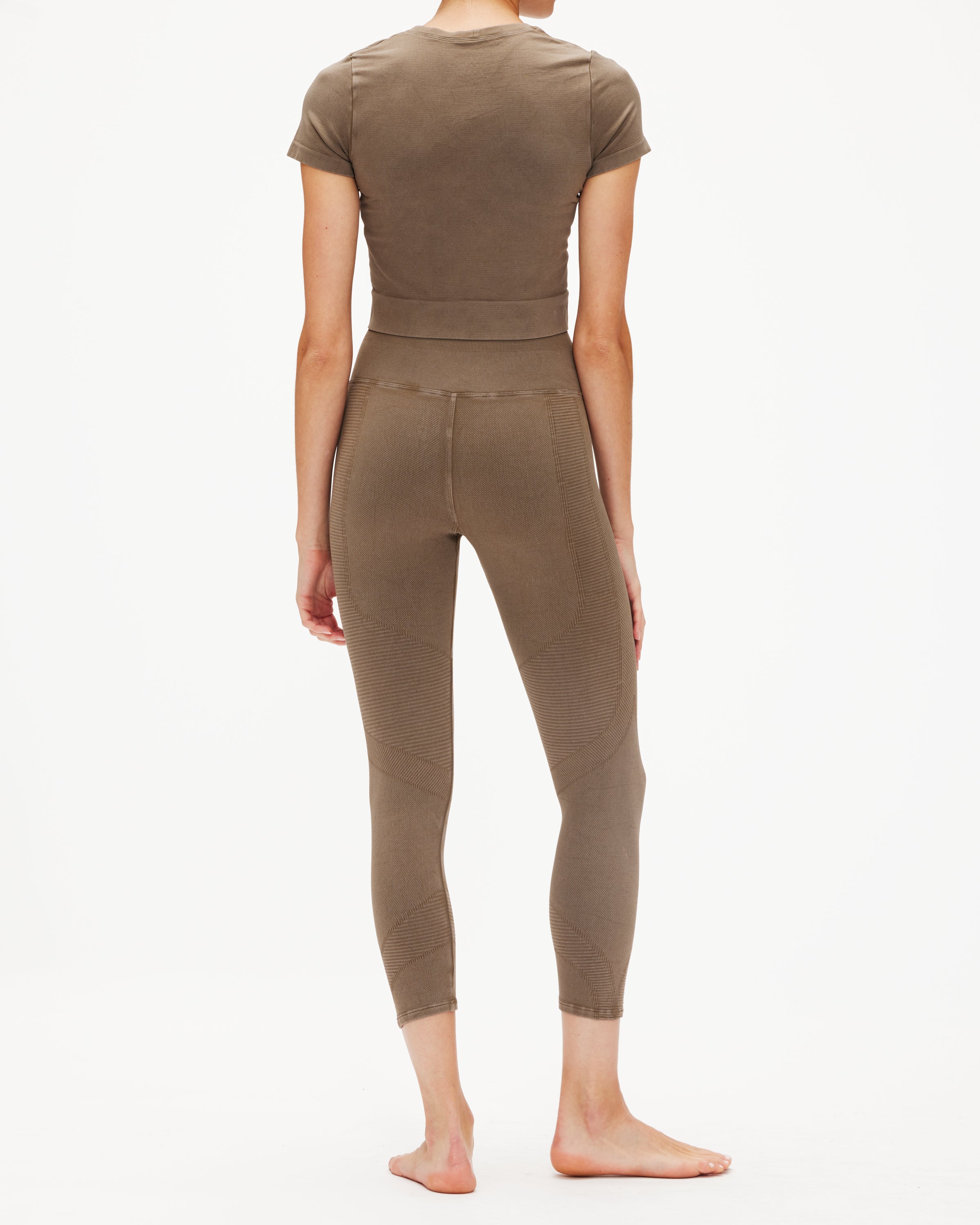 NUX One By One 7/8 High Waist Yoga Leggings for Women - Tummy Control Workout Pants - Gym, Running, Lounge & Everyday Wear