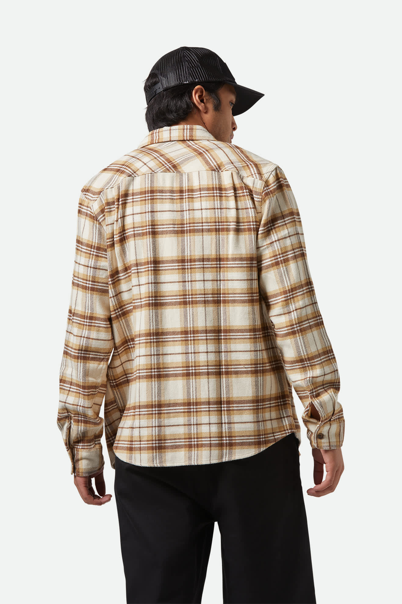 Bowery Long Sleeve Flannel Shirt for Men - Whitecap, Sand & Pinecone Brown Colors - Perfect for Outdoor Adventures & Casual Wear