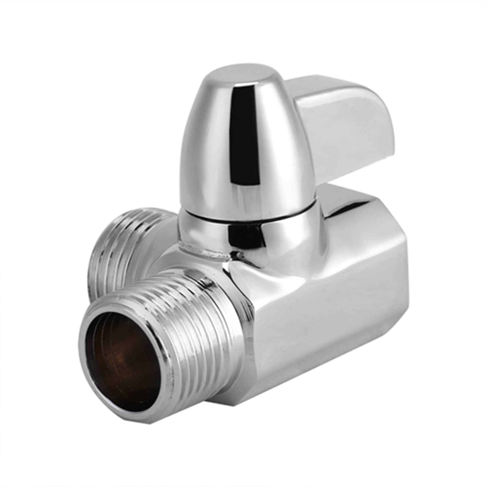 3-Way Brass Chrome Shower Diverter Valve - G1/2 T-Shaped Adapter for Rainfall Showerhead & Hose Set - 2 Way Splitter for Multiple Shower Configurations - Perfect for Bathroom Renovation & Spa-Like Experience