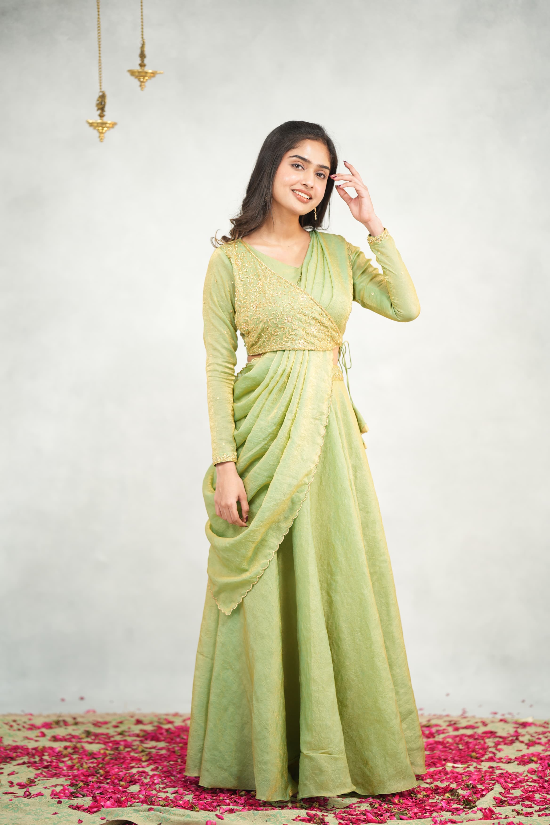 Meena Premium Designer Drape Wear for Women - Elegant & Stylish Outfits for Parties, Weddings & Special Occasions