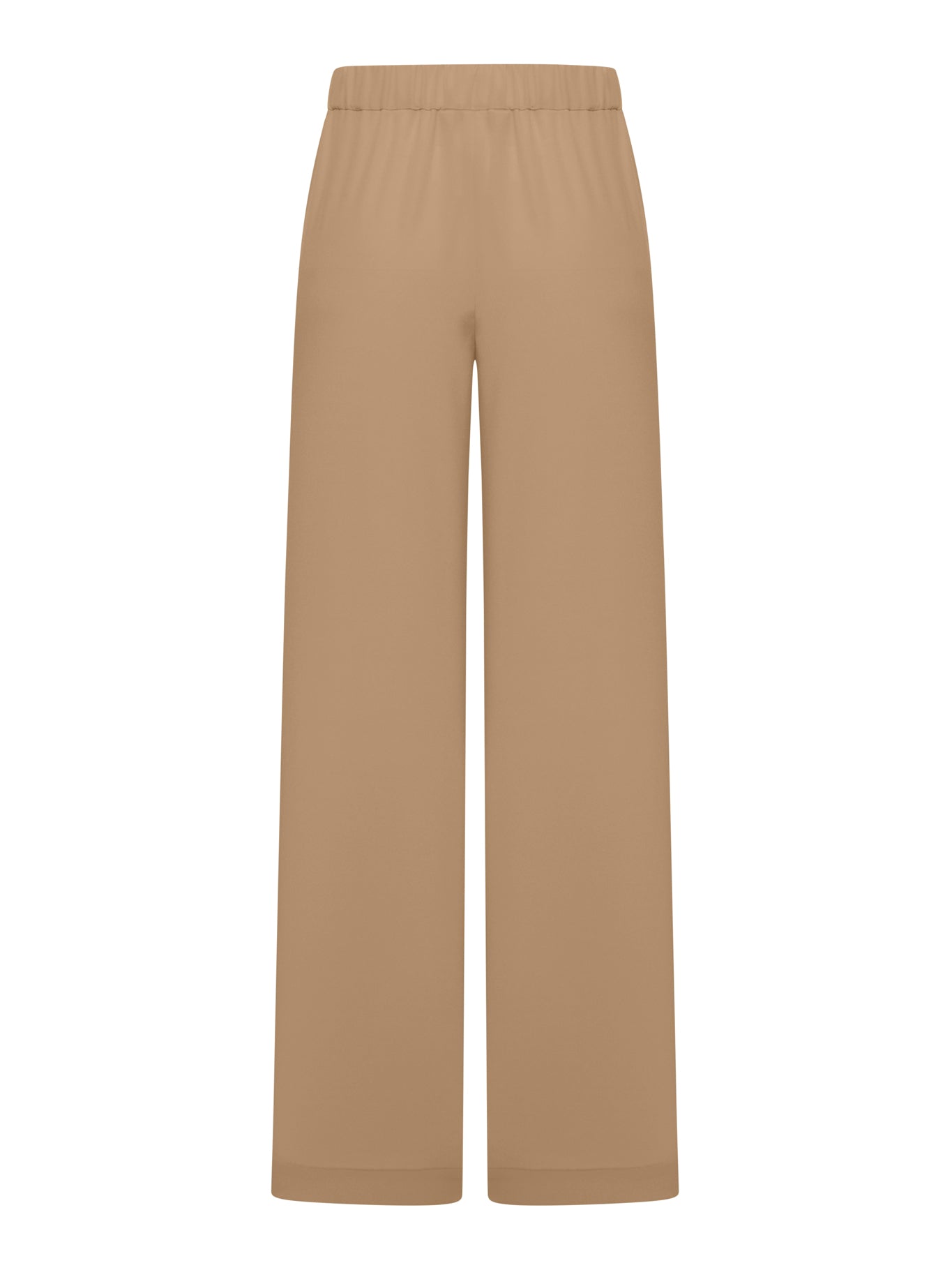 Max Mara Pure Crepe Women's Trousers in Brown (2521136018600 037nocciola) - Elegant Office Pants for Business & Formal Occasions