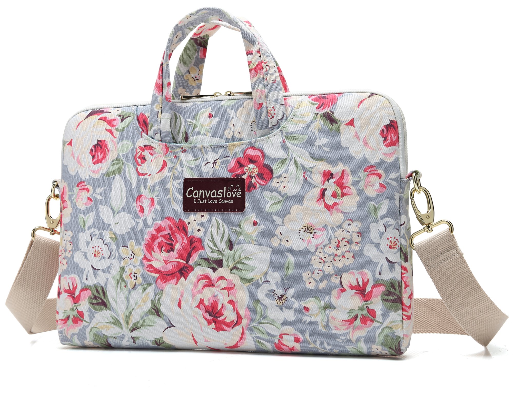 Canvaslove Big Rose Waterproof Laptop Sleeve Bag for iPad Pro 12.9