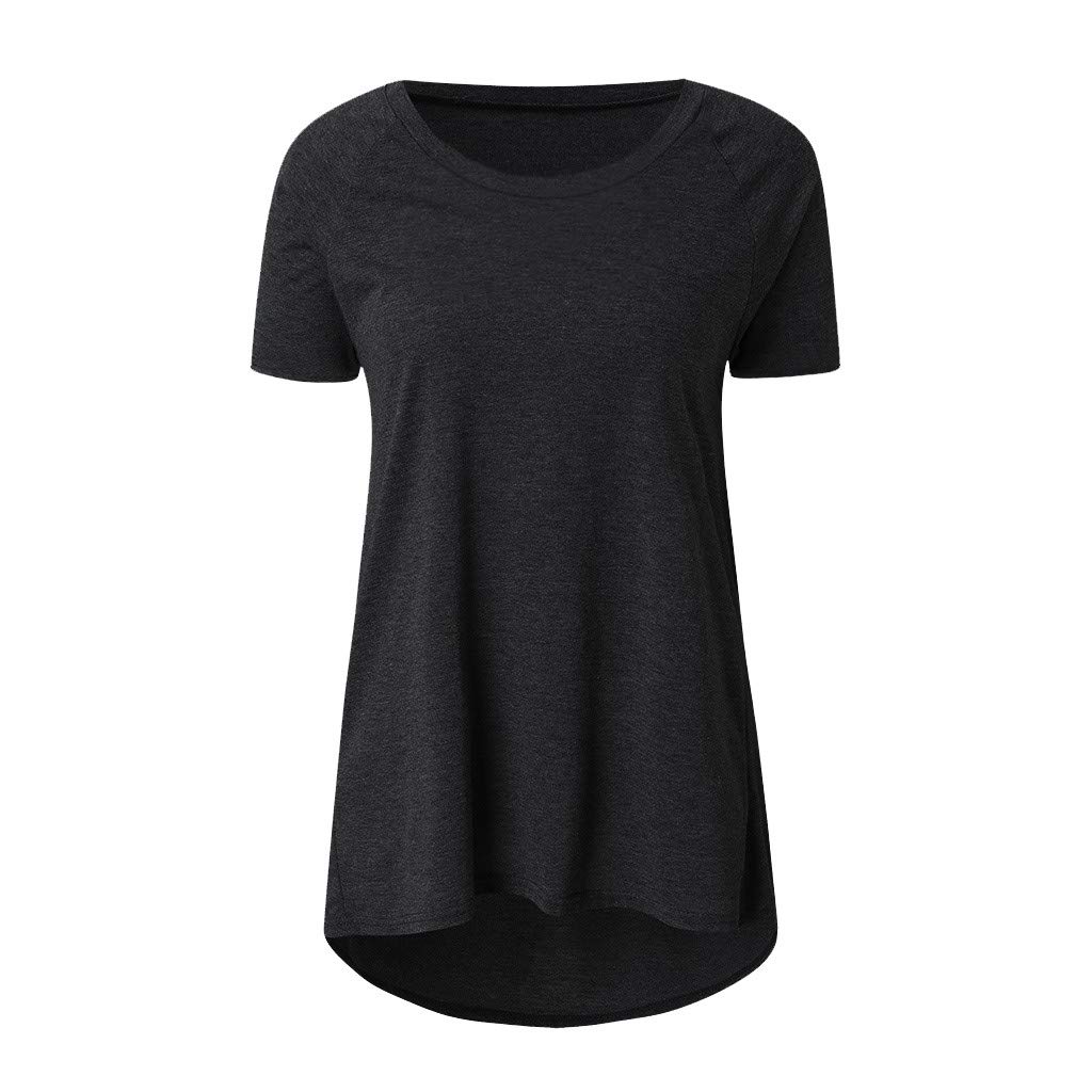 Women's Short Sleeve Flowy Summer Tunic Tops - Crewneck & V-Neck Blouses for Leggings - Plus Size Casual Shirts | Perfect for Beach, Yoga & Everyday Wear