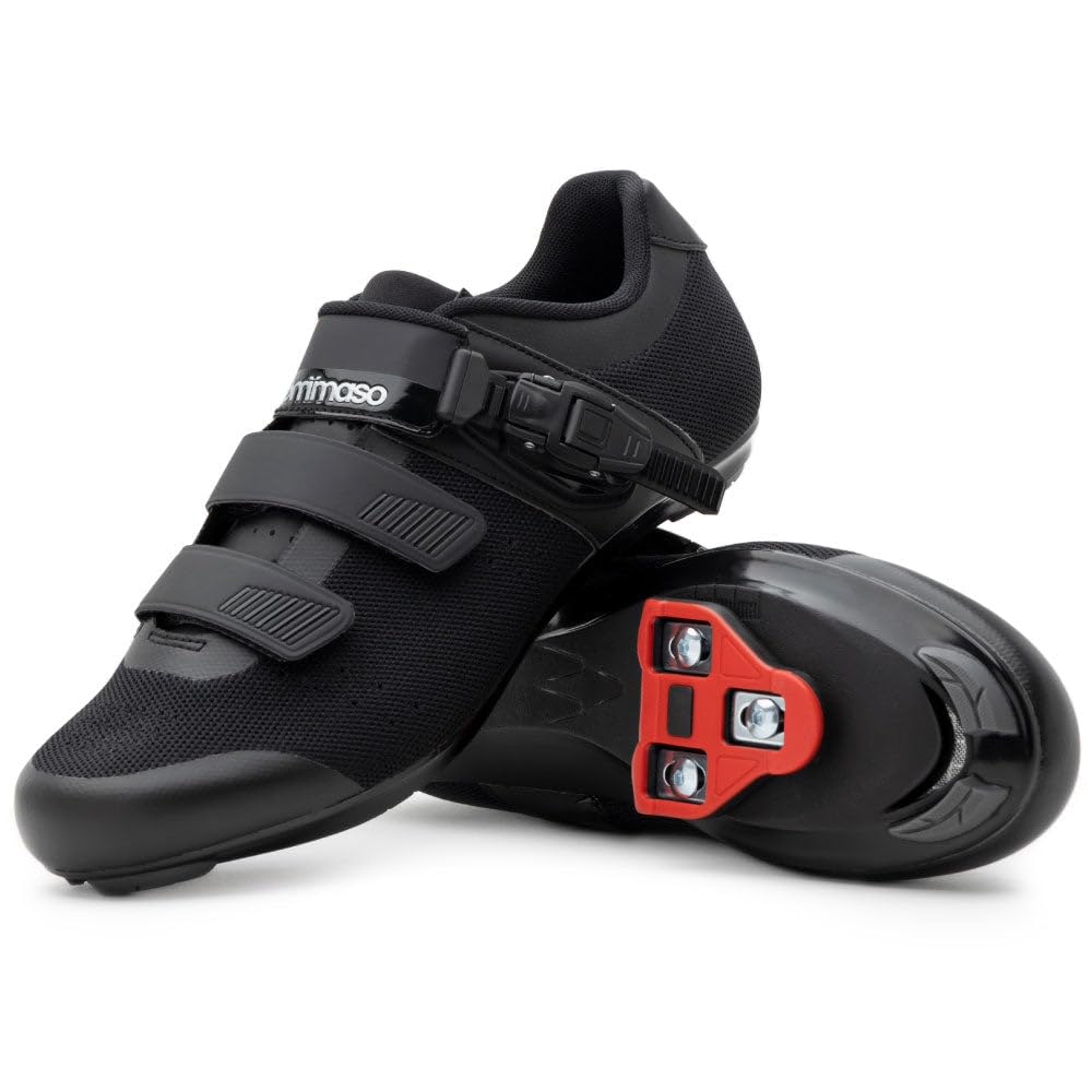 Tommaso Strada Peloton Cycling Shoes for Men - SPD Indoor & Road Bike Shoes with Delta Clips - Lightweight Spin Shoes for Peloton, Road Bikes & Indoor Cycling - Perfect for Spinning Classes, Gym Workouts & Outdoor Rides