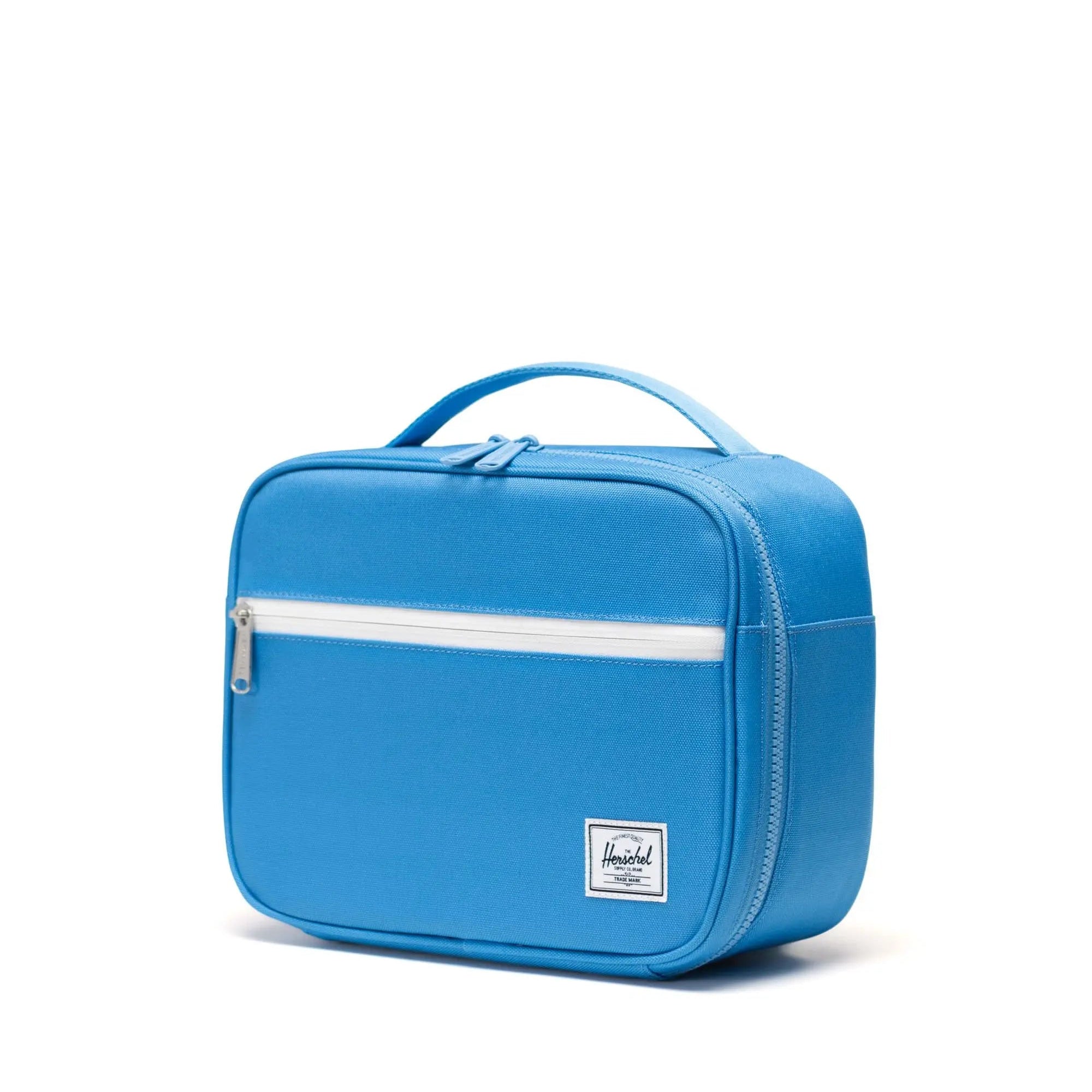 Herschel Azure Blue Pop Quiz Lunch Box - Insulated Lunch Bag for School, Work & Travel - Stylish & Durable Lunch Tote for Kids & Adults