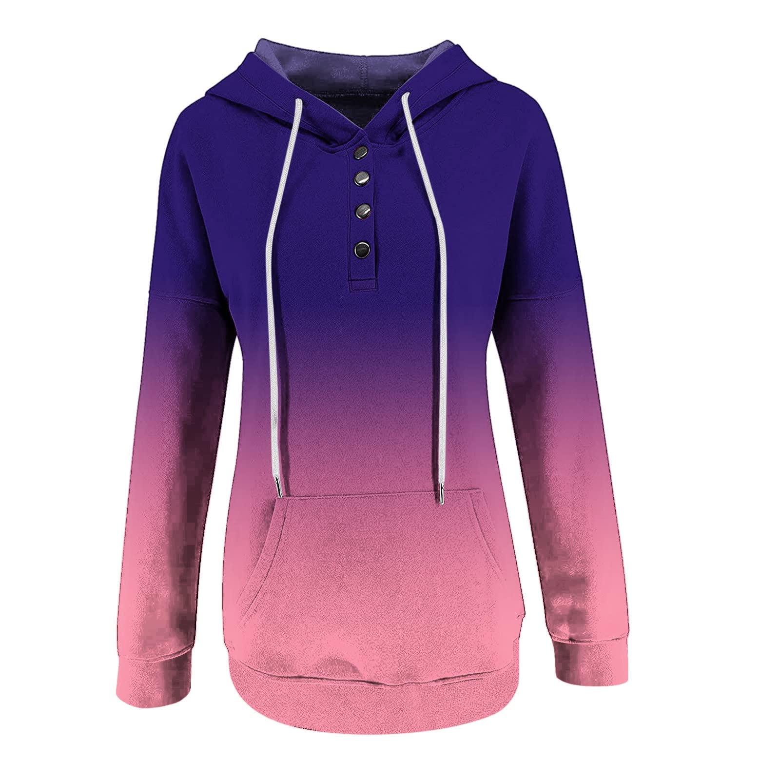 Women's Casual Hoodie - Fall Fashion Pullover Sweatshirt with Drawstring Hood & Pocket | Cozy Loose Fit for Everyday Wear, Outdoors & Lounge