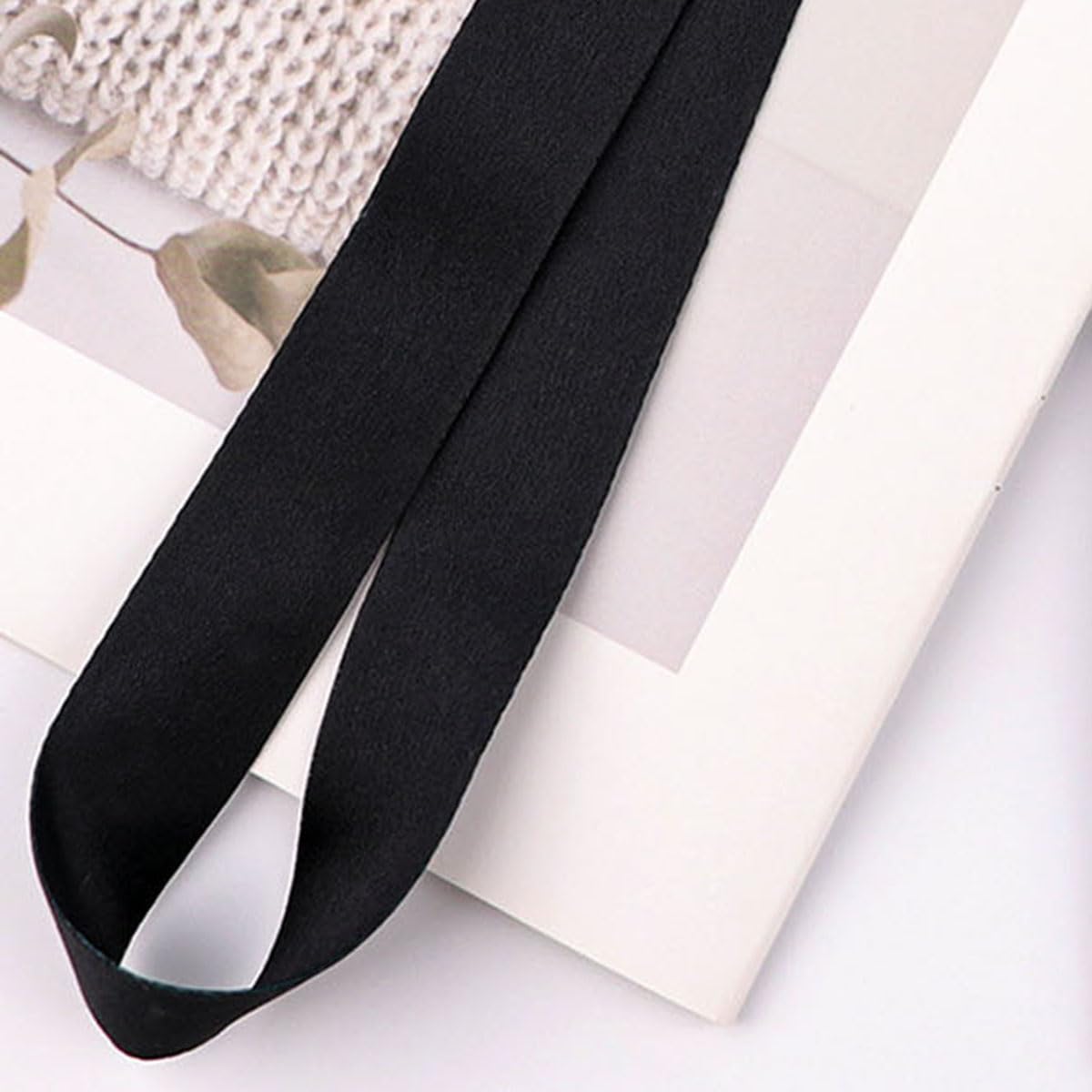 DMLSKY Black Lanyards for Keys & ID Badges - 3 Pack for Office & Events