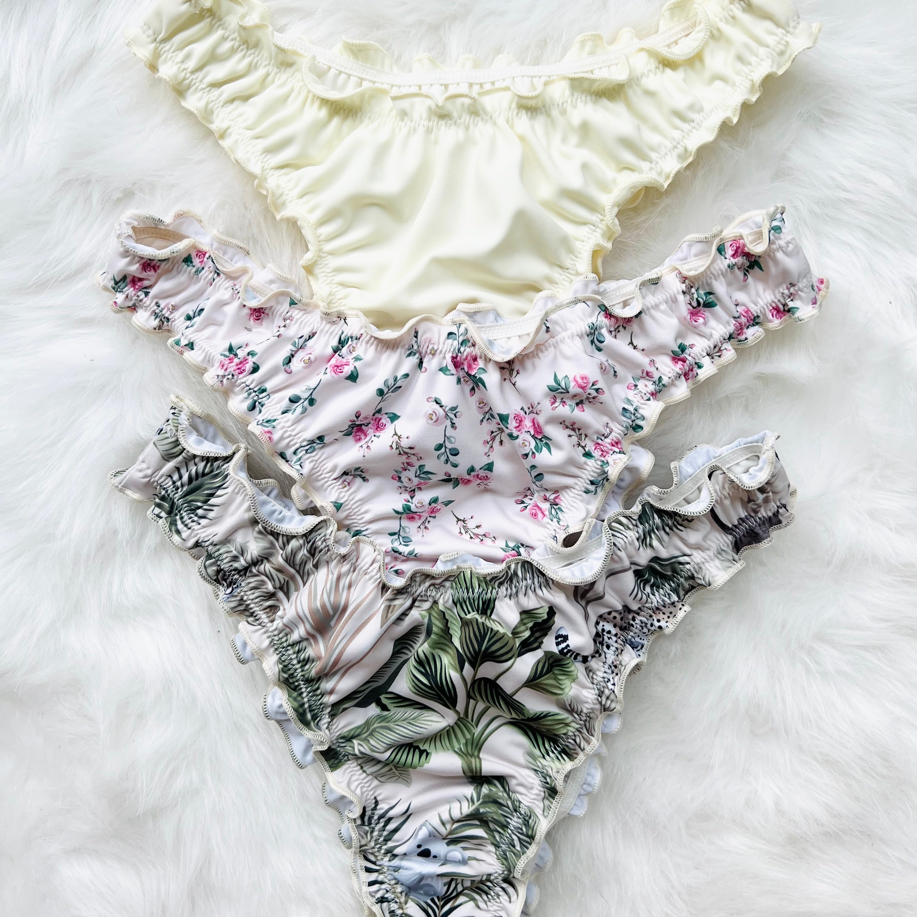 Isla Bonita Bandeau Bikini Set - Qué Será Swim | Women's Floral Print Swimwear for Beach Vacation & Pool Party