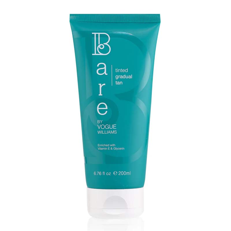 Bare by Vogue Tinted Gradual Self Tanner - Natural Sunless Tanning Lotion for Face & Body - Perfect for Summer Glow, Beach Vacations & Special Occasions