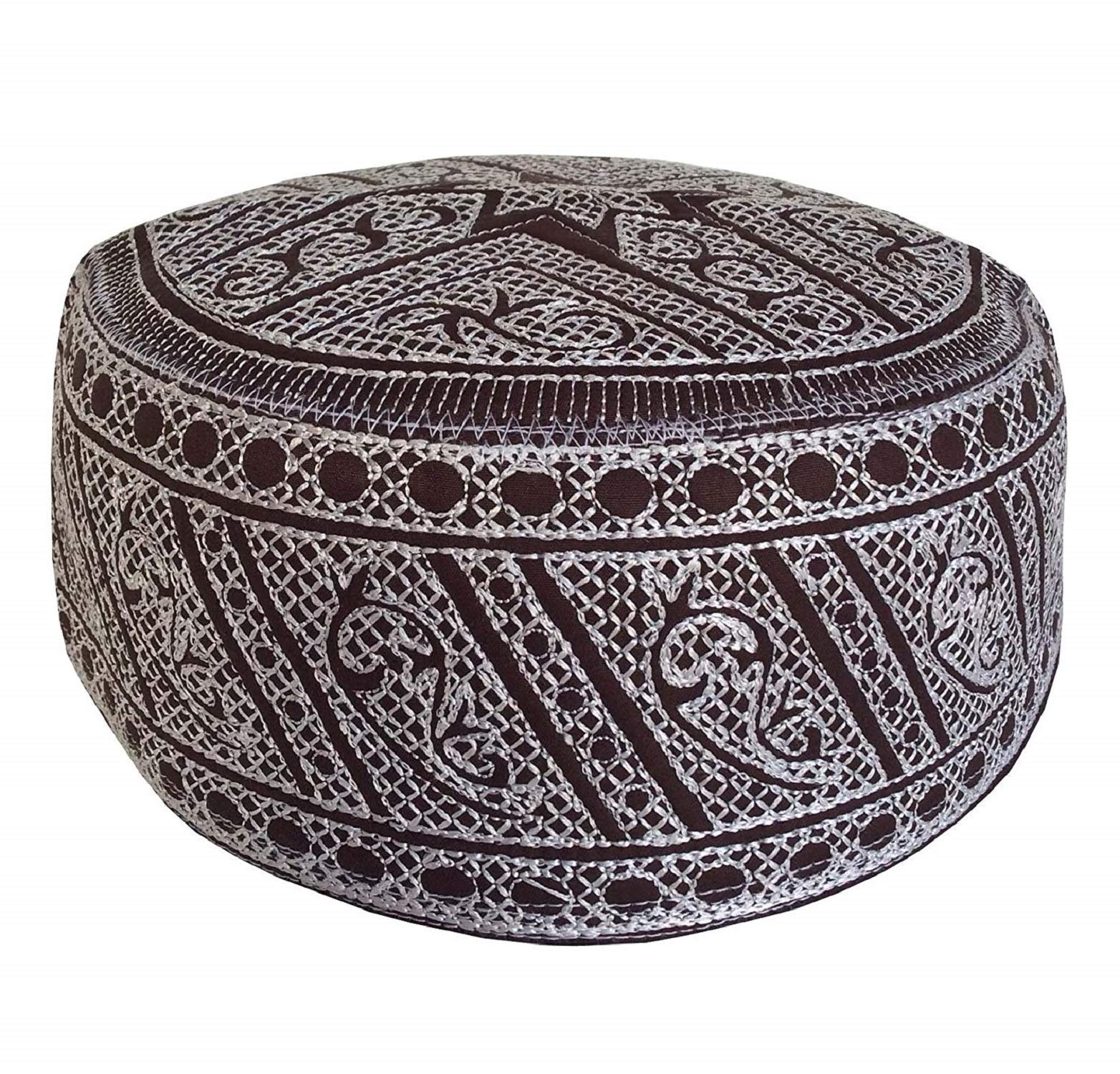 Hand Embroidered Unisex Knit Kufi Skull Cap - Breathable Summer Beanie for Men & Women | Perfect for Prayer, Outdoor Activities & Casual Wear
