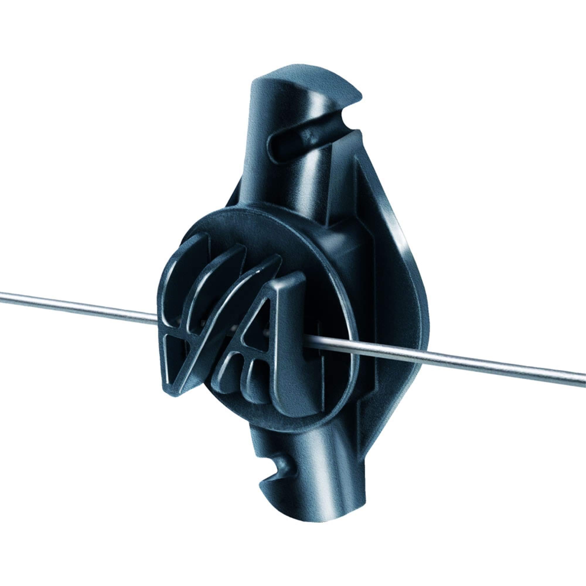 Speedrite Wood Post Claw Insulator - Black for Fence and Electric Wire Protection (10 Pack) - Durable Insulator for Farm, Ranch, and Agricultural Fencing Projects