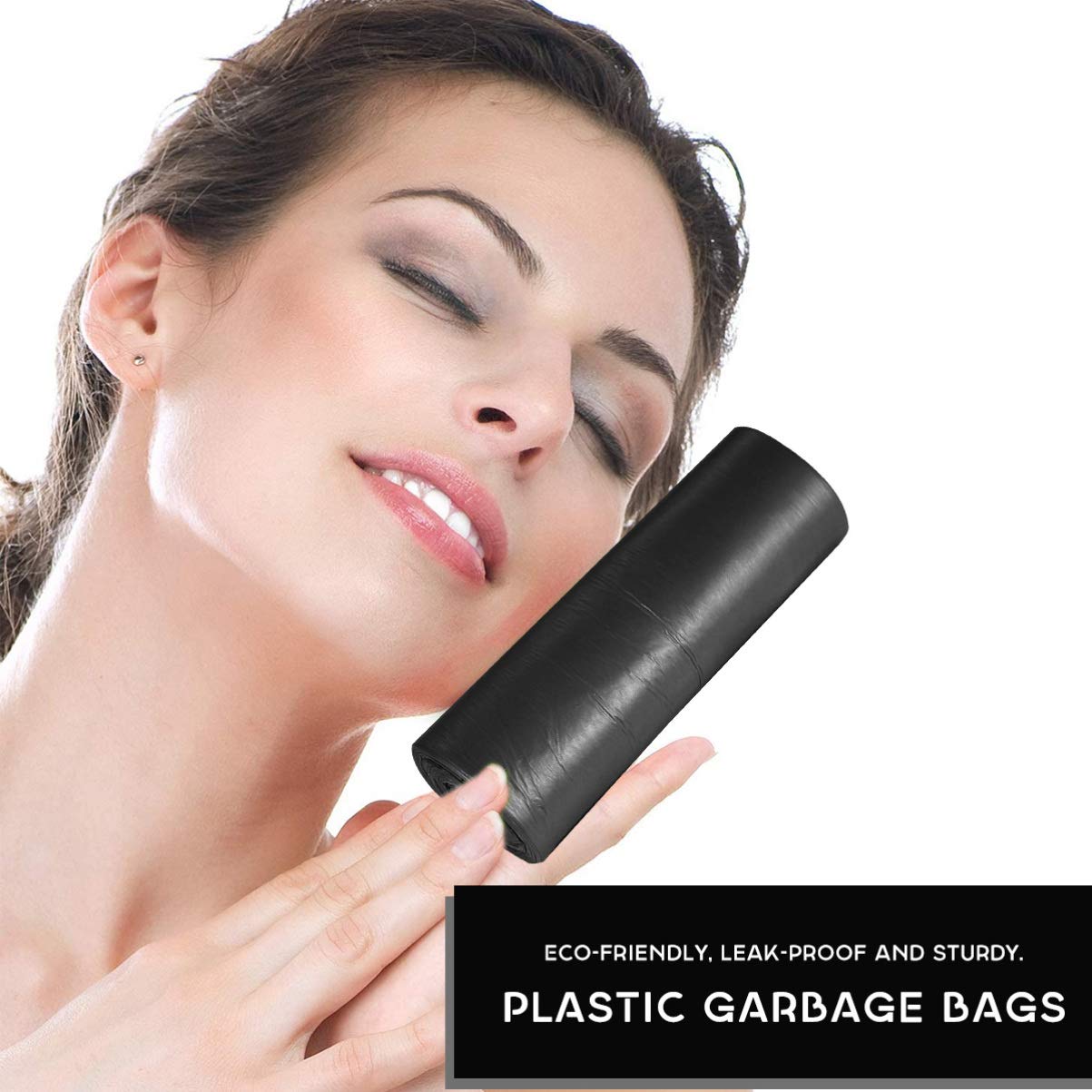 100pcs Heavy Duty Trash Bags for Kitchen & Outdoor Use