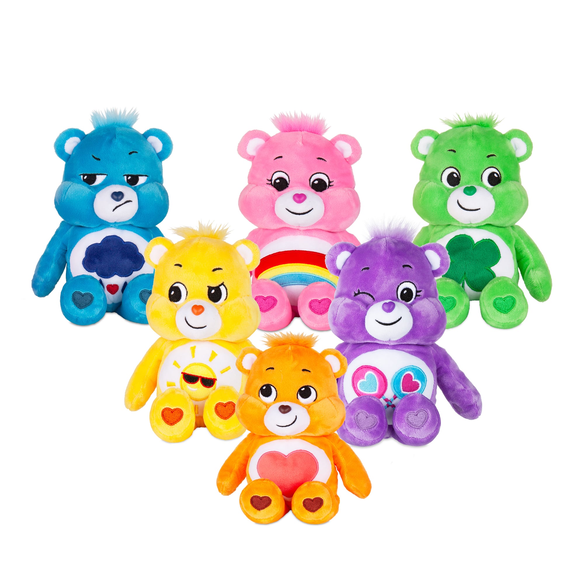 Care Bears Plush Stuffed Animals - Cute & Soft Huggable Collectible Toys for Kids & Adults - Perfect for Gifts, Bedroom Decor, and Cuddling