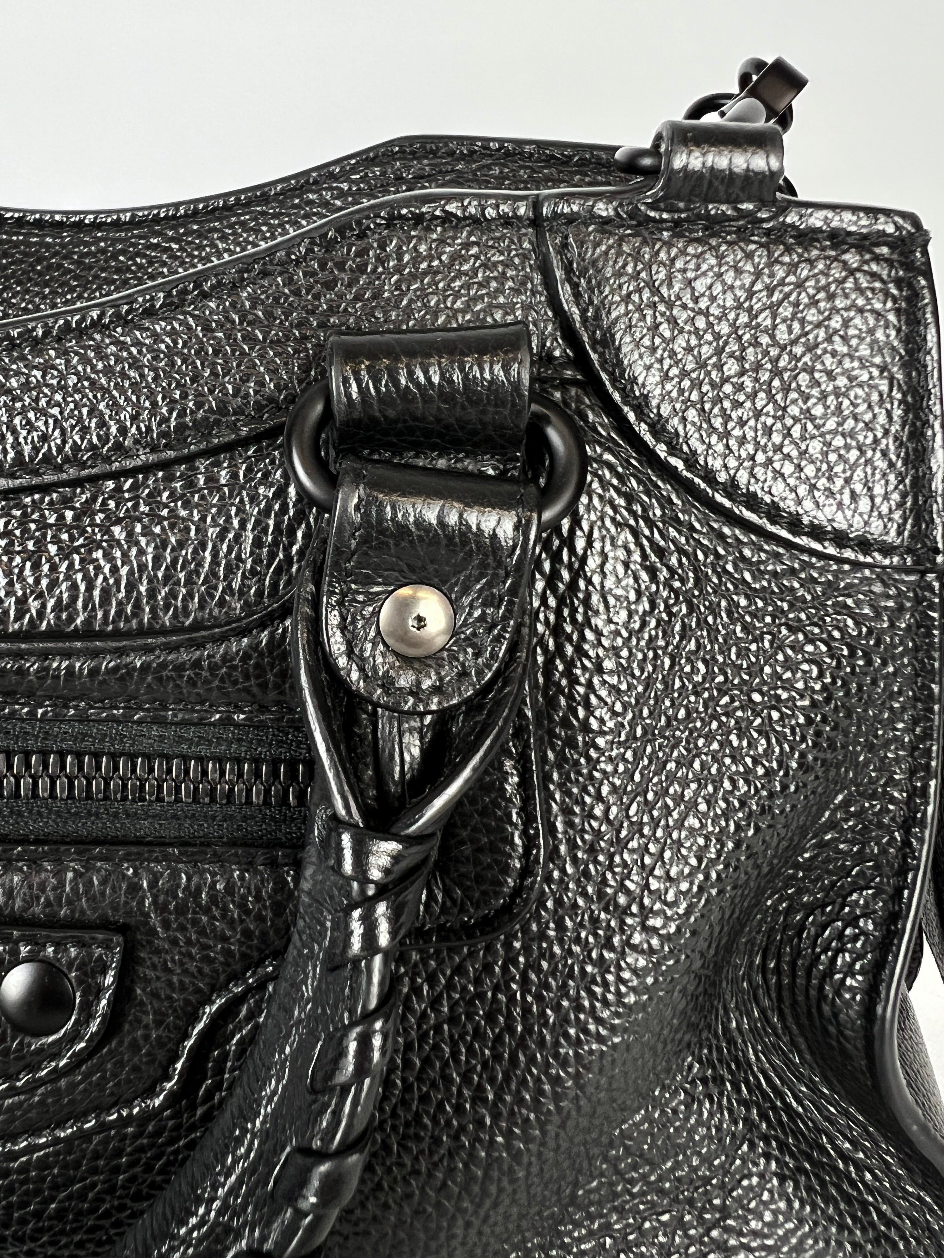 Balenciaga Neo City Black Leather Crossbody Bag for Women - Stylish & Luxurious Handbag for Daily Use, Travel, and Night Out