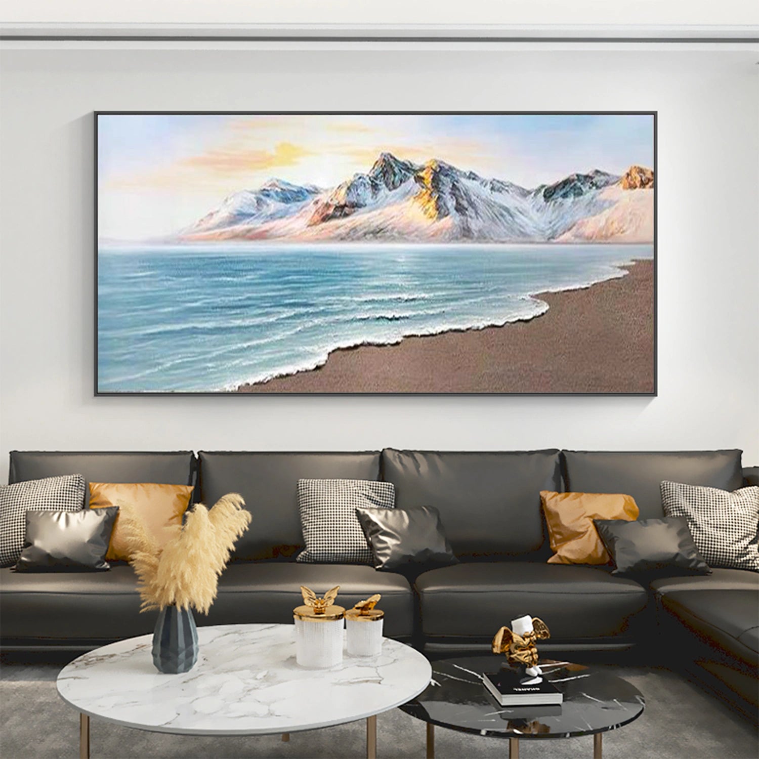 Ocean and Sky Painting #OS 253 - Stunning Seascape Wall Art for Home & Office Decor - Perfect for Living Room, Bedroom or Beach House