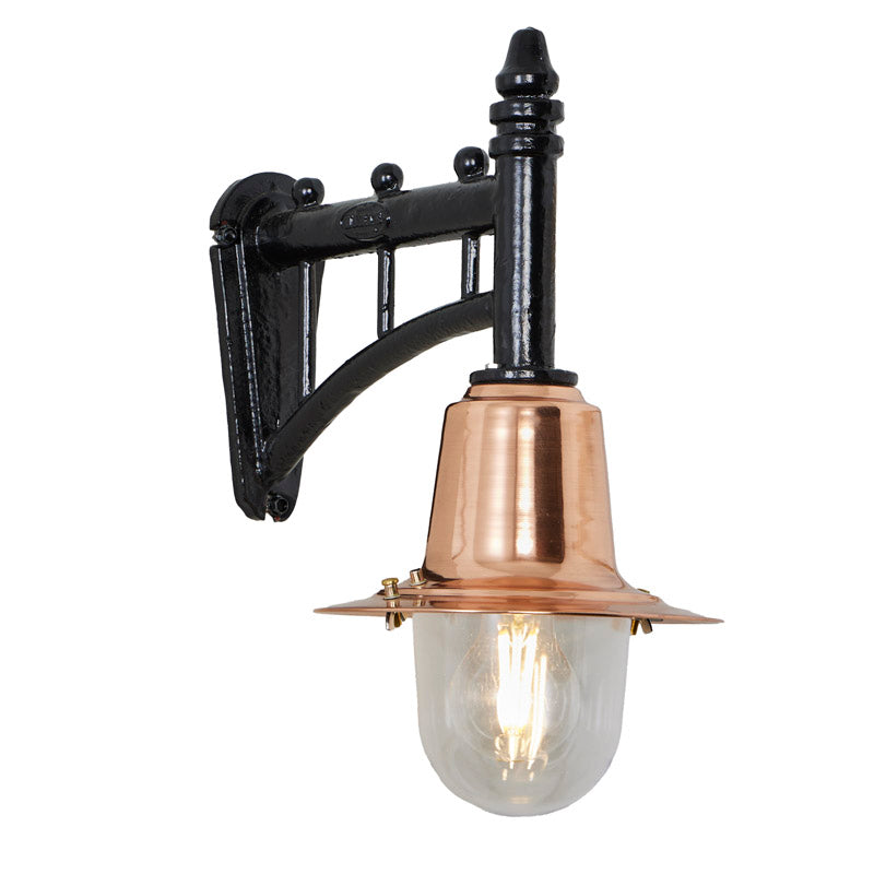 Avonshire 1Lt Outdoor Wall Light in Copper - Weatherproof Exterior Sconce for Porch, Patio, and Garden Lighting