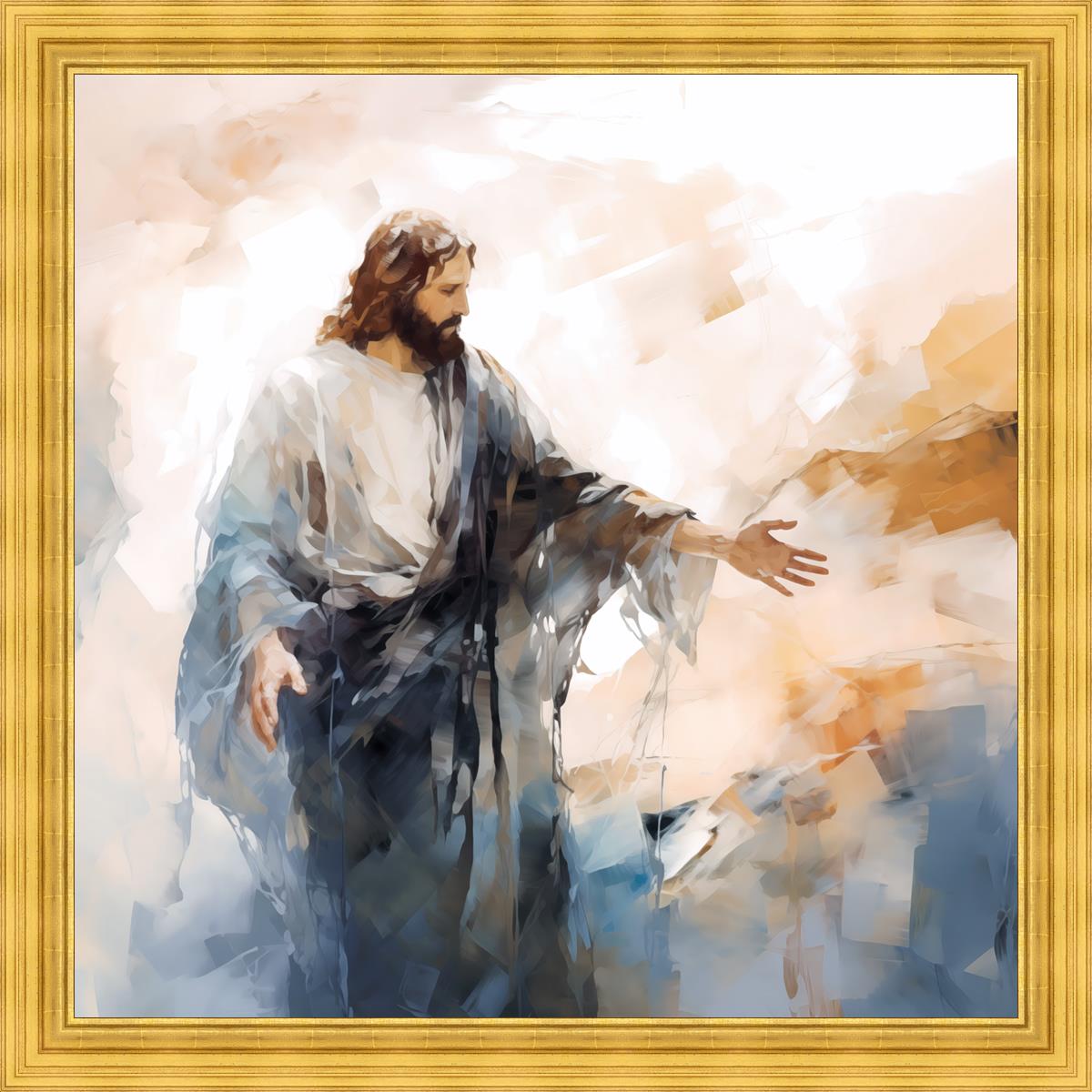 Come Unto Me Large Wall Art - Inspirational Christian Home Decor for Living Room, Bedroom & Office - Perfect for Gifts & Spiritual Spaces