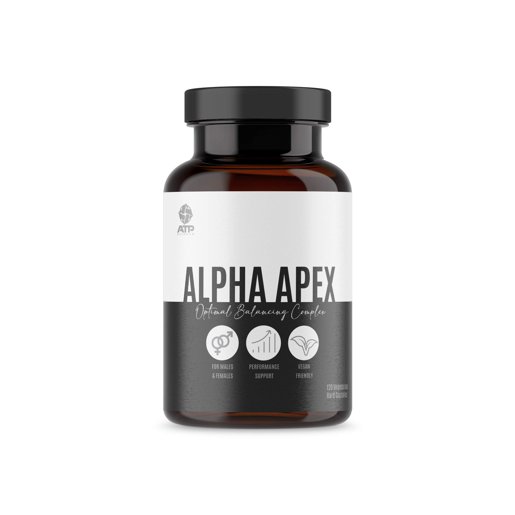 ATP Science Alpha Apex - Premium Testosterone Booster for Men | Natural Muscle Growth & Energy Supplement | Ideal for Gym, Workout & Athletic Performance