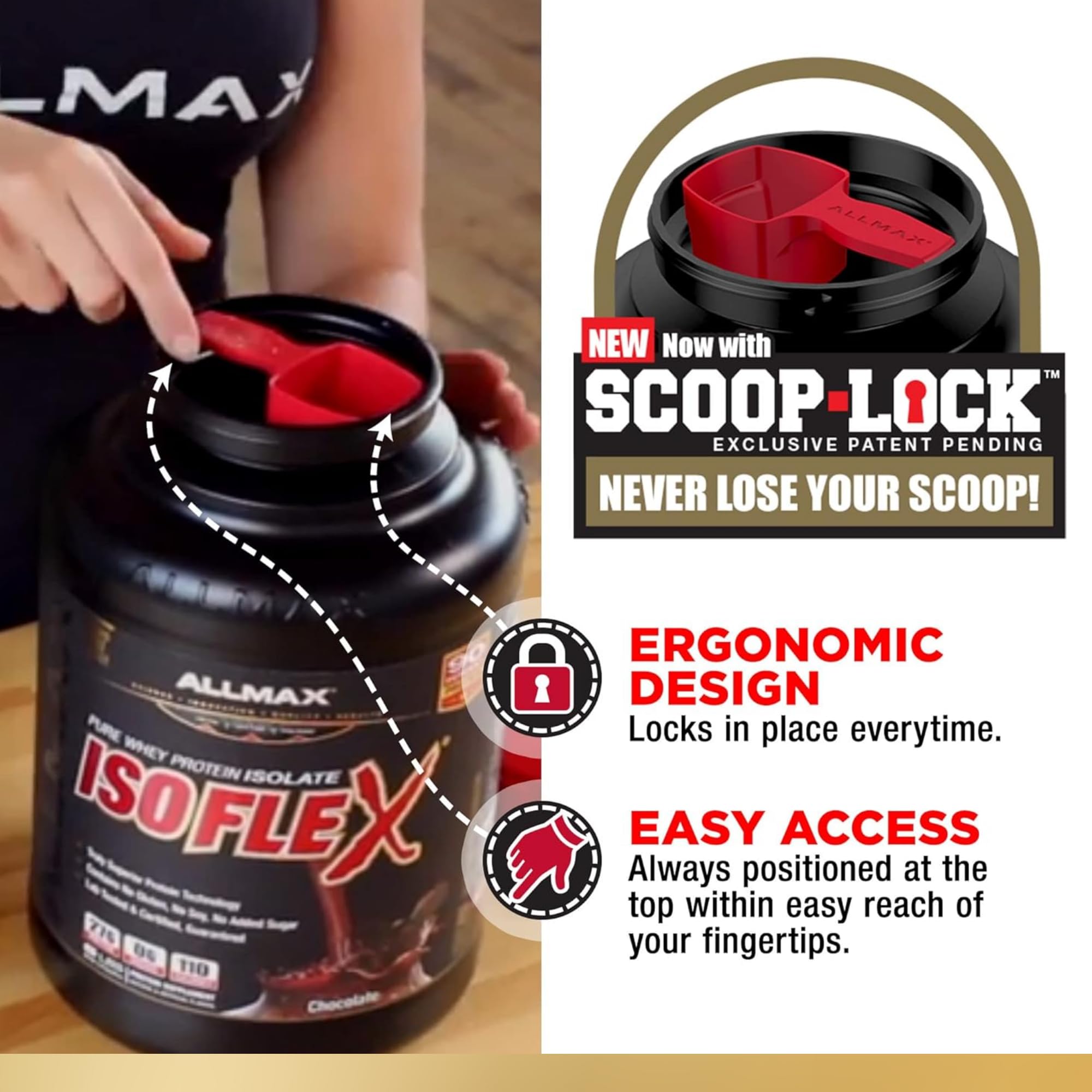 ALLMAX Nutrition ISOFLEX Whey Protein Isolate Powder - 27g Protein per Serving, Vanilla Flavor, 2lb for Muscle Recovery & Post-Workout - Ideal for Gym, Fitness & Bodybuilding