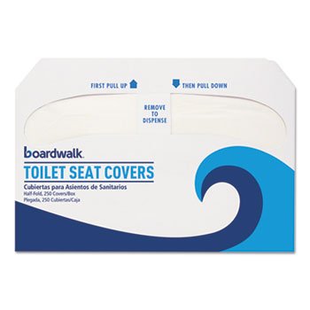 Premium Half-Fold Disposable Toilet Seat Covers - 250 Covers per Sleeve, 4 Sleeves per Carton (1000 Total) - Hygienic Travel & Public Restroom Essential for Home, Office, and On-the-Go Use