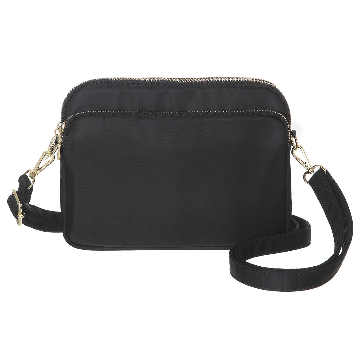 INICAT Lightweight Small Crossbody Purse for Women - Multi Zipper Mini Phone Pouch with Shoulder Strap | Perfect for Travel, Shopping & Everyday Use