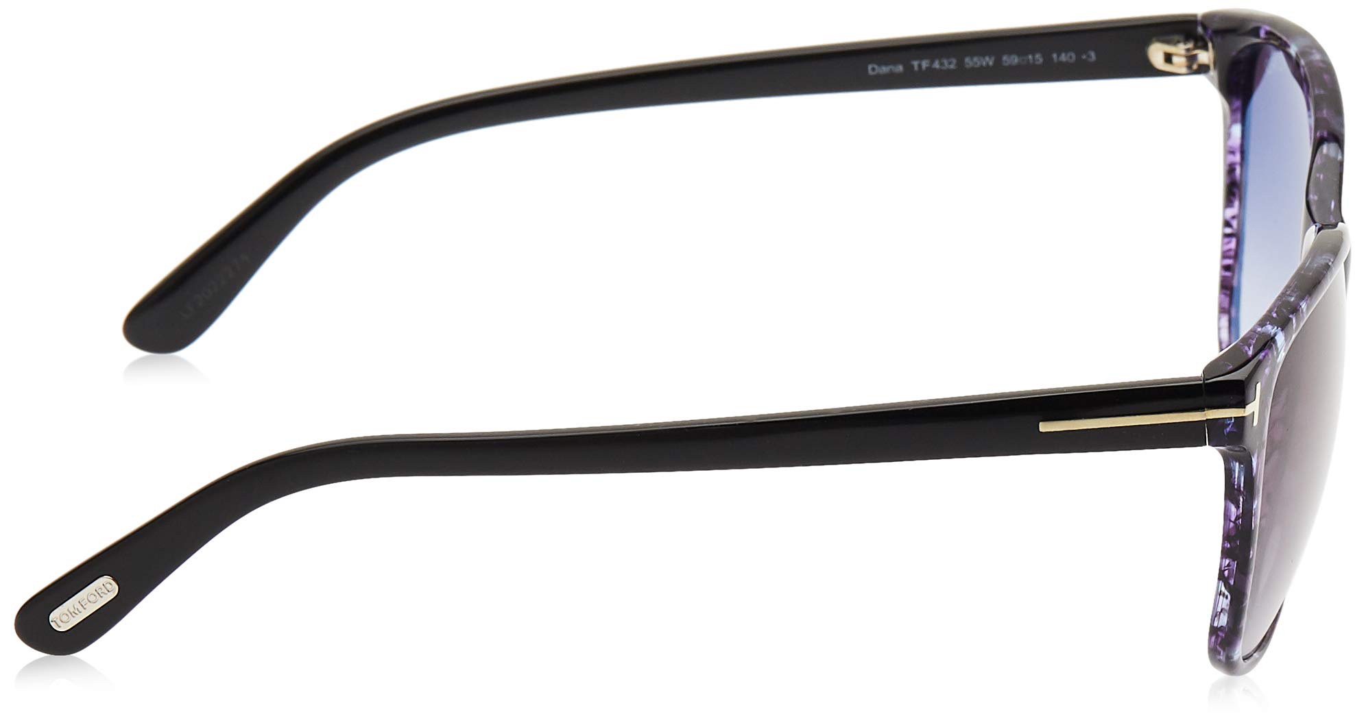 Tom Ford TF432 55mm Sunglasses for Women - Dana Blue Gradient Lenses, UV Protection, Luxury Designer Shades for Driving, Beach & Outdoor Activities