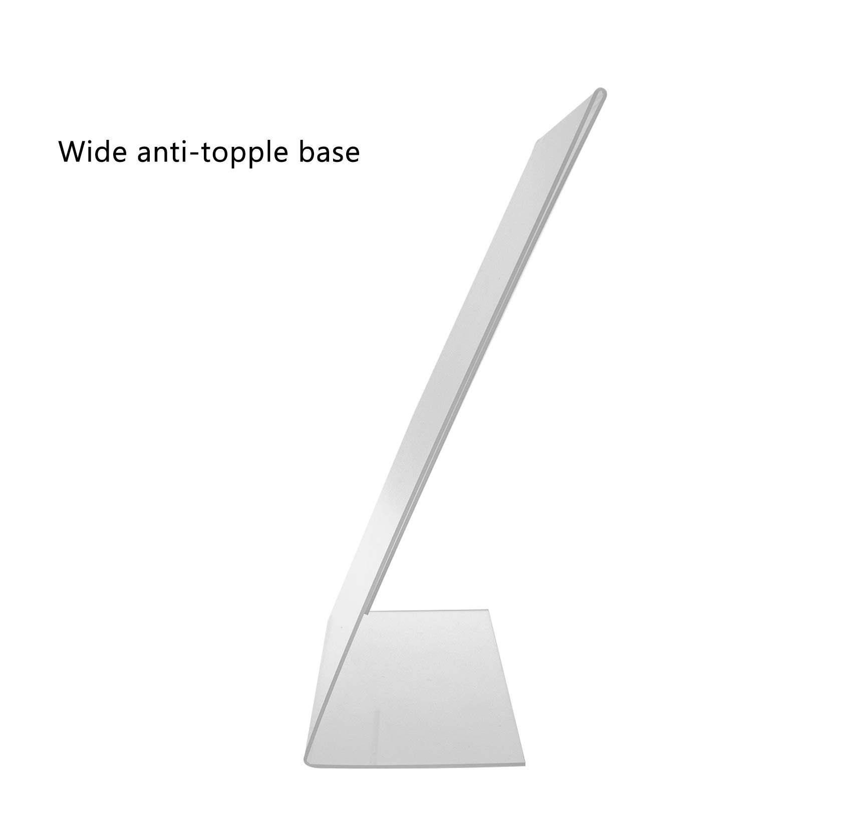2 Pack Clear Acrylic Sign Holder for 8.5