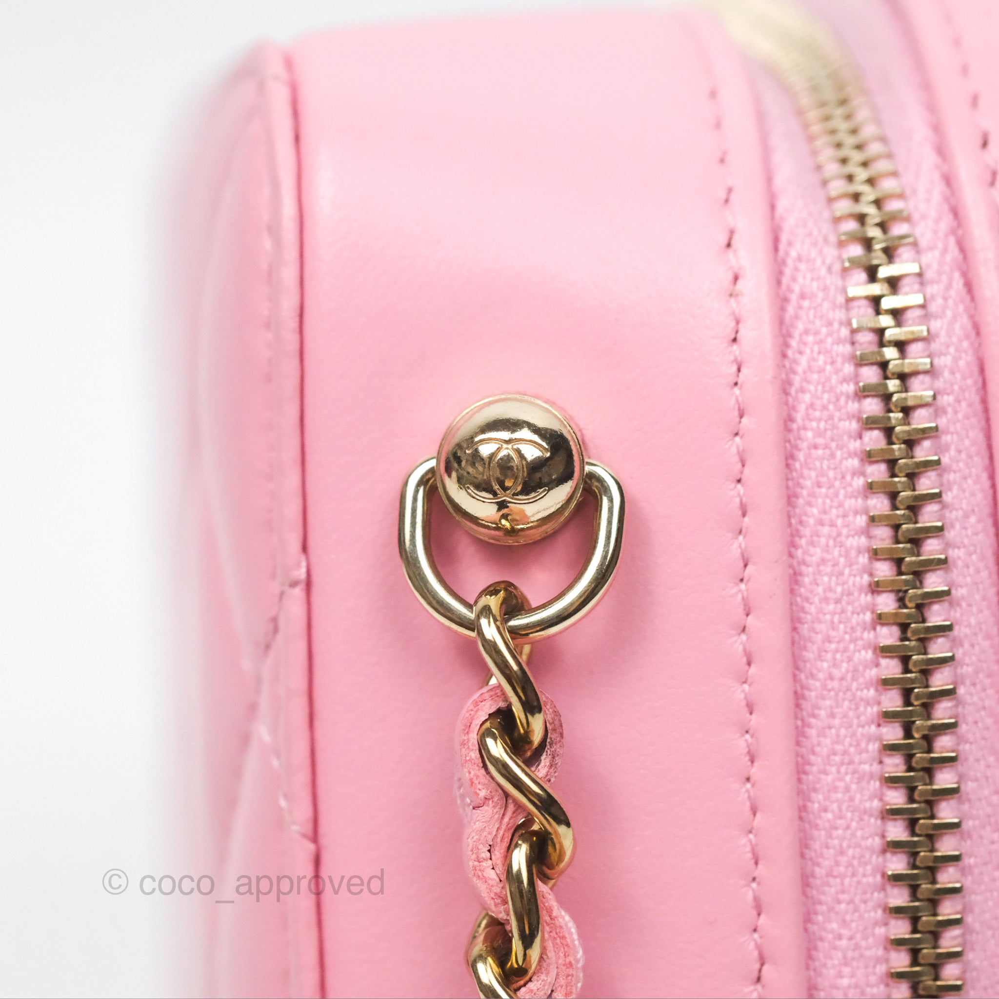 Chanel Quilted Lambskin Camera Bag in Pink with Gold Hardware - Perfect for Everyday Use & Special Occasions