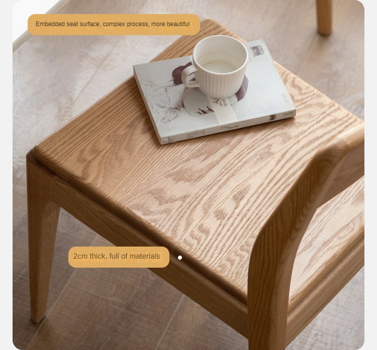 Solid Oak & Ash Wood Stacking Dining Chairs - Heavy Duty & Space-Saving for Restaurants, Events & Home Use