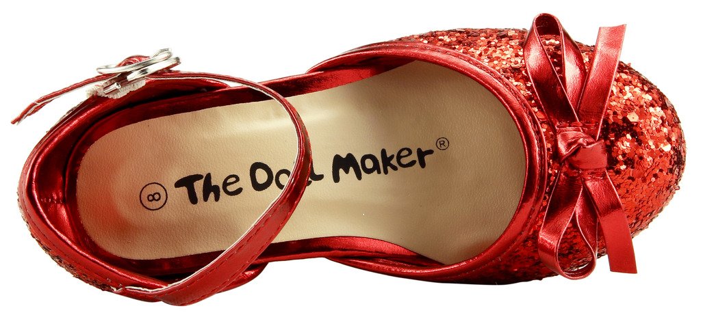 Sparkly Girls Dress Shoes - The Doll Maker Glitter Pumps for Toddler, Little & Big Kids | Perfect for Parties, Weddings & Special Occasions