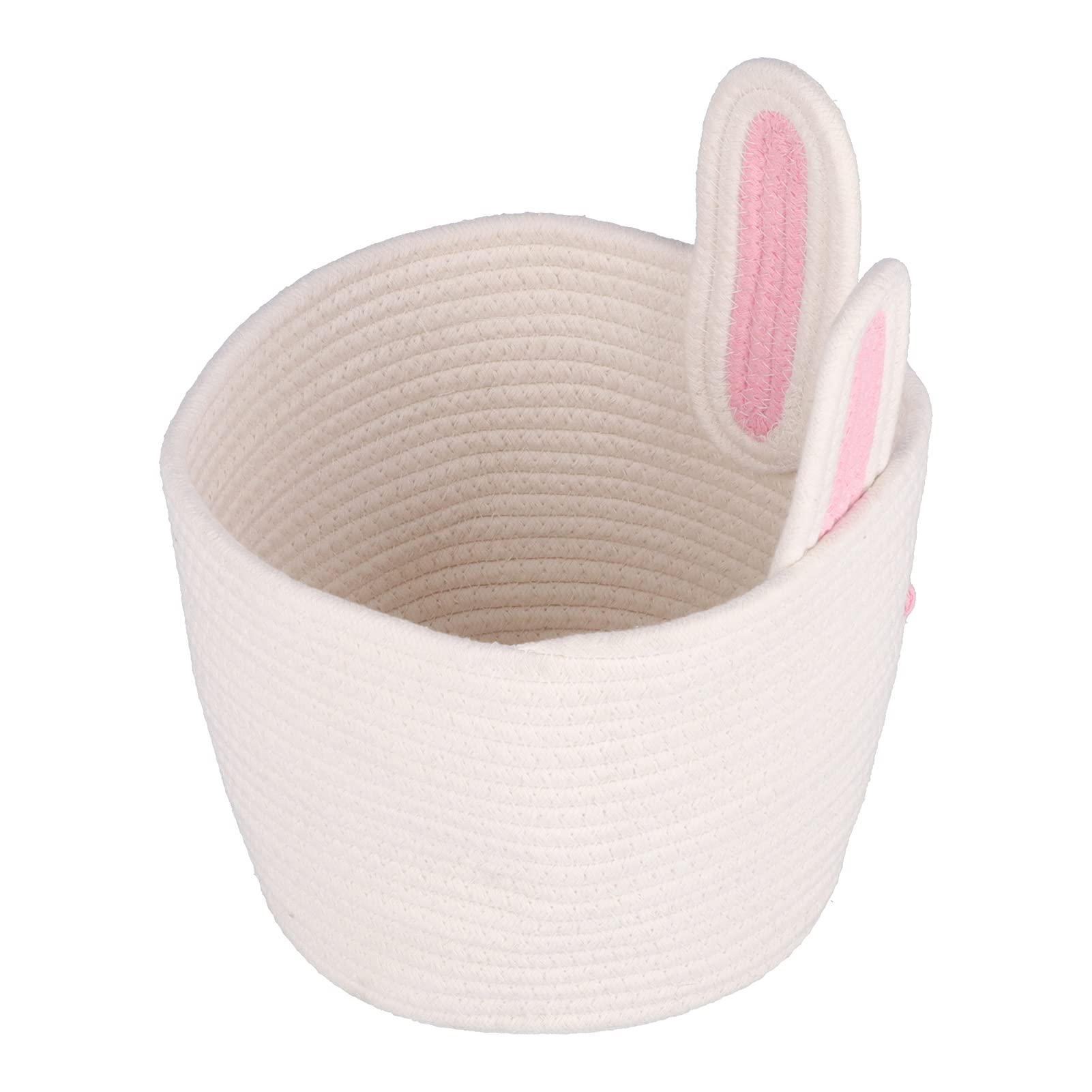 Cute Bunny Storage Basket - Small Organizer for Living Room & Office Decor