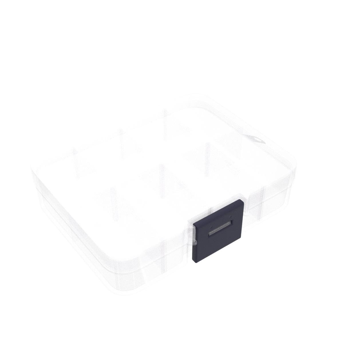 BELLE VOUS 8-Compartment Bead Storage Box (10 Pack) - Clear Plastic Organizer for Jewelry Making, Arts & Crafts Supplies - Portable Craft Storage Containers for Beads, Buttons, Threads - Perfect for DIY Projects & Home Organization